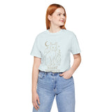 Night Prowler Cat Tee, Cozy TShirt, Gift for Pet Owners, Trending Cute Animal Top, Cute Reptile Tshirt