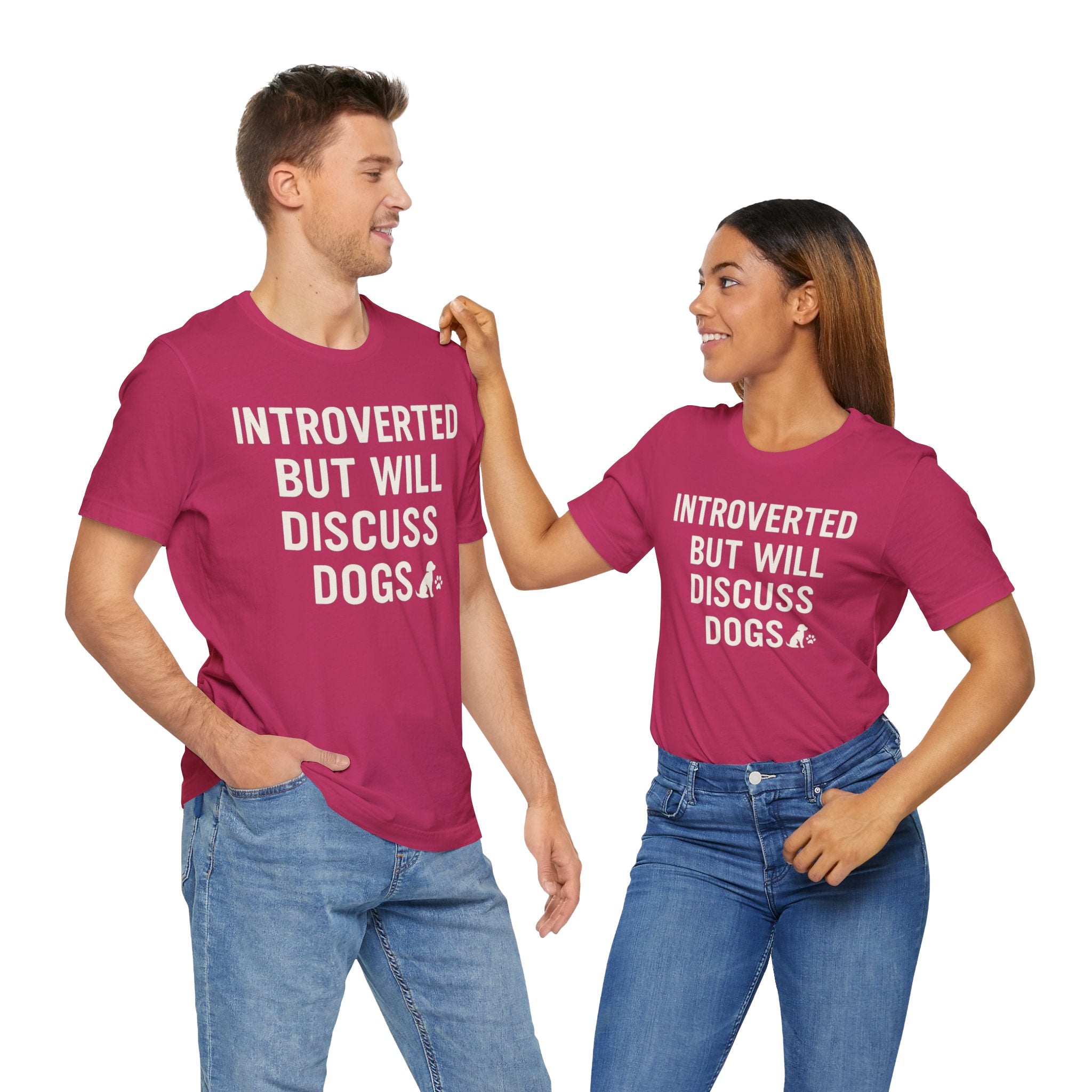 Introverted Dog Lover Tee, Funny Animal Shirt, Pet Lover Gift, Introvert Humor, Birthday Gift for Dog Owners