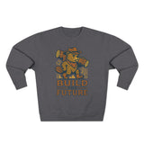 Cozy Unisex Beaver Crewneck Sweatshirt - Build the Future, Inspirational Gift for Dreamers, Casual Layer for Nature Lovers, Comfortable