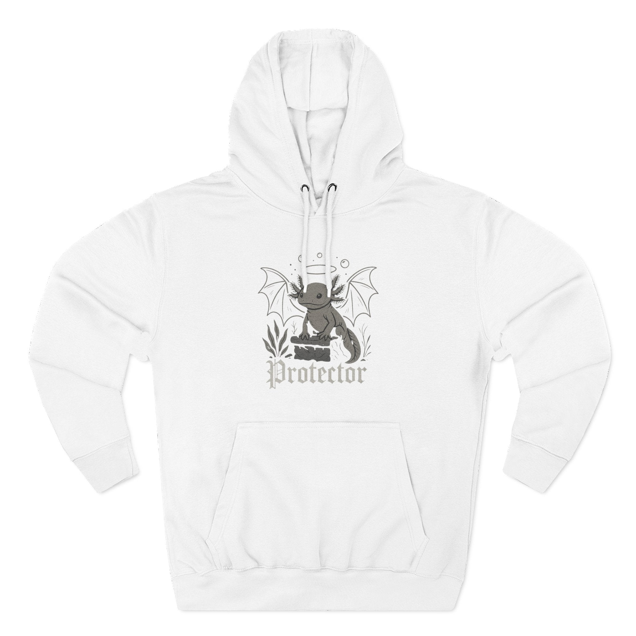 Axolotl Fleece Hoodie - Unleash Happiness, Pet Parent Gift, Cozy Dog Sweatshirt, Animal Lover Wardrobe, Comfortable Hooded Sweatshirt