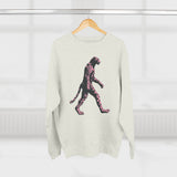 Pink Leopard Crewneck Sweatshirt, Cozy Sweatshirt, Nature Lover Gift, Animal Sweatshirt, Casual Wear, Unisex Fashion