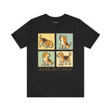 Beagle Bark Out Loud Dog Tee, Cozy TShirt, Gift for Pet Owners, Trending Cute Animal Top, Cute Dog Tshirt