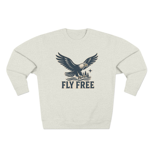 Fly Free Eagle Sweatshirt - Unisex Cozy  Crewneck, Fall Fashion, Halloween Gift, Nature Lover Apparel, Casual Style