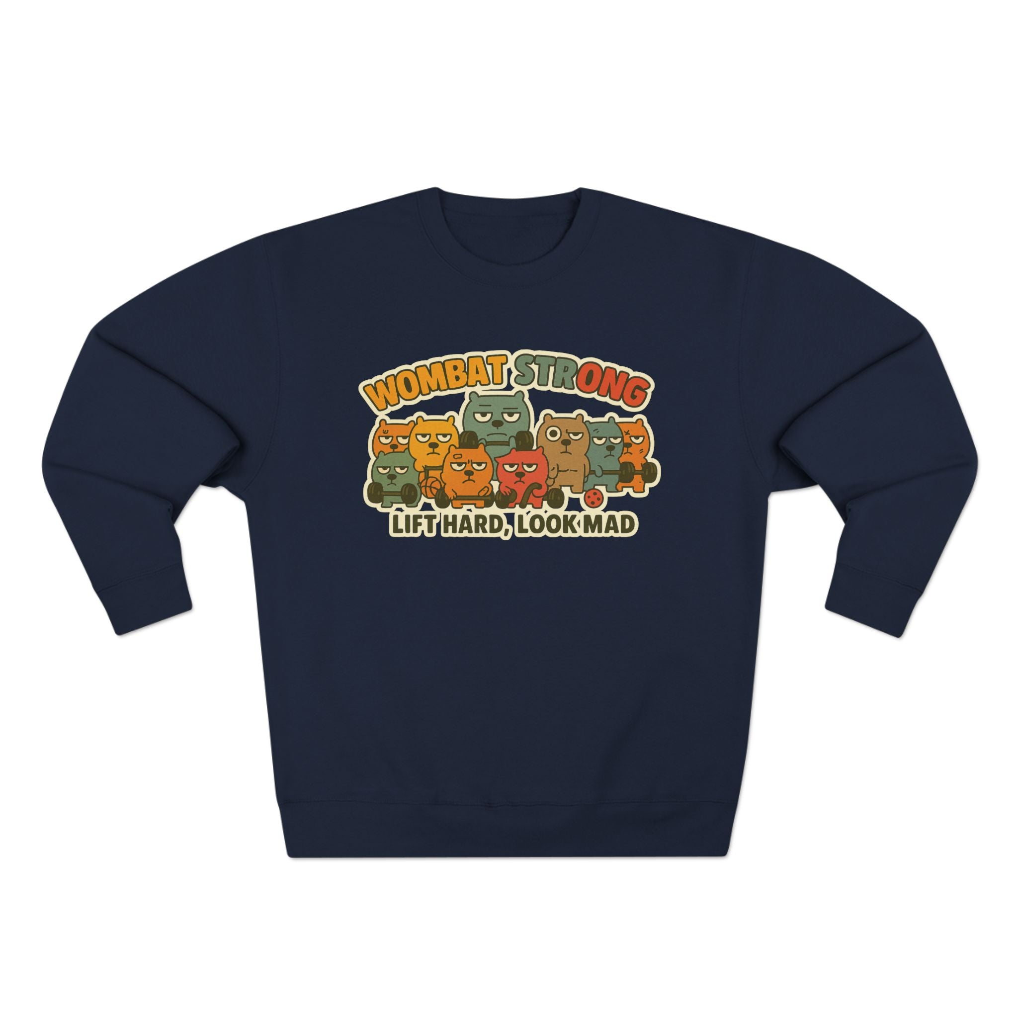 Wombat Strong Unisex Crewneck Sweatshirt - Perfect for Sports Fans, Gifts, and Casual Wear