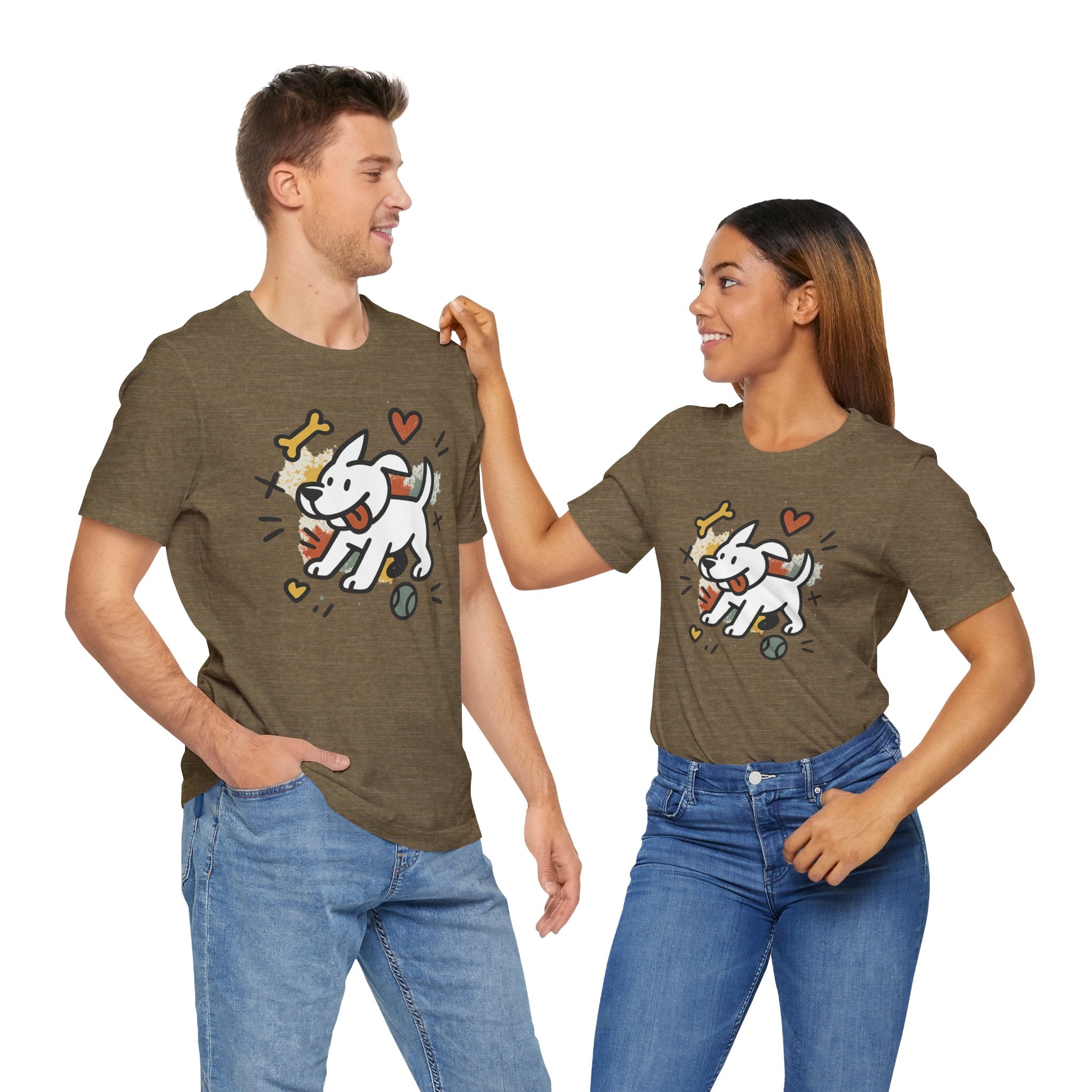 Dog Tee - Playful Unisex Jersey Short Sleeve Tee, dog lover tshirt
