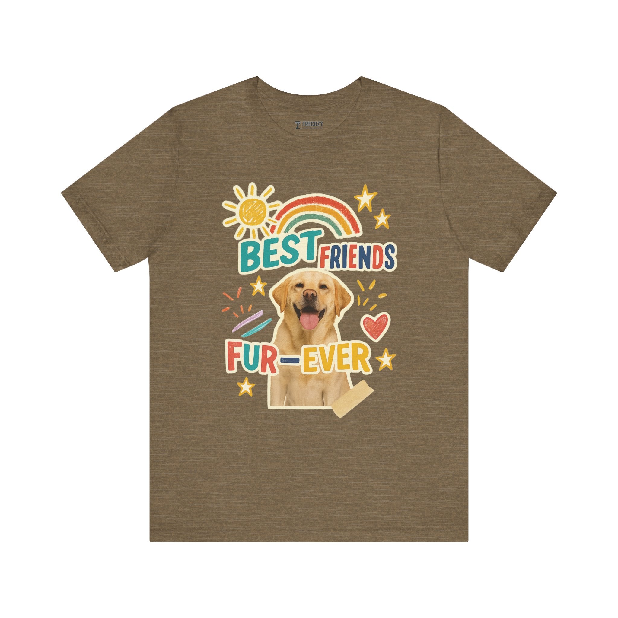 Unisex Best Friends Fur-ever Tee, Fun Pet Lover Shirt, Gift for Dog Owners, Cute Casual Wear, Birthday Present