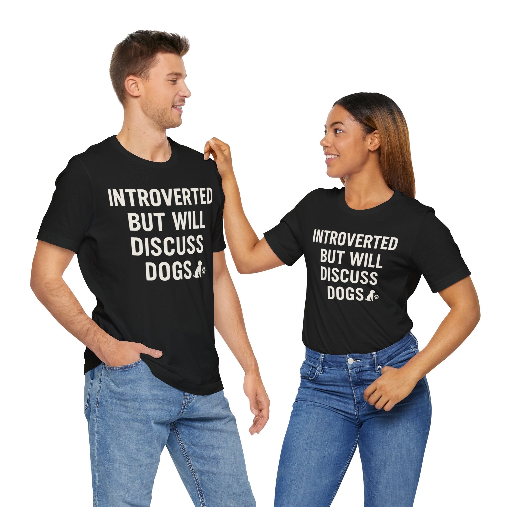 Introverted Dog Lover Tee, Funny Animal Shirt, Pet Lover Gift, Introvert Humor, Birthday Gift for Dog Owners