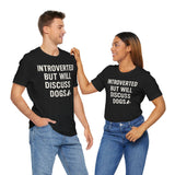 Introverted Dog Lover Tee, Funny Animal Shirt, Pet Lover Gift, Introvert Humor, Birthday Gift for Dog Owners