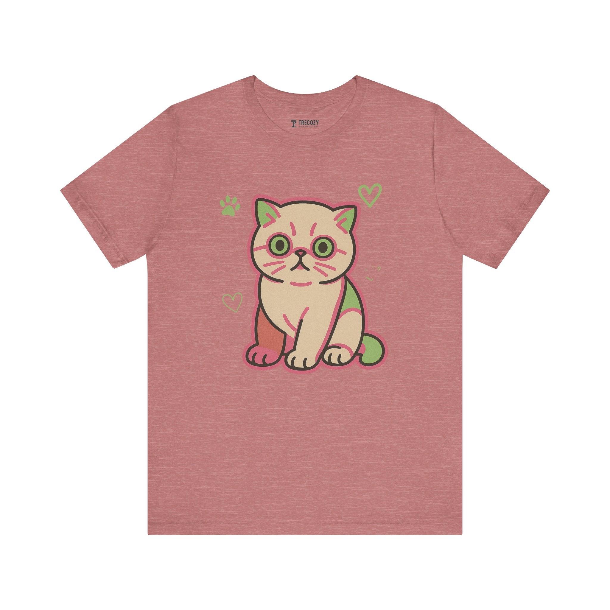 Super Cute Cat Tee, Cozy TShirt, Gift for Pet Owners, Trending Cute Animal Top, Cute Cat Tshirt