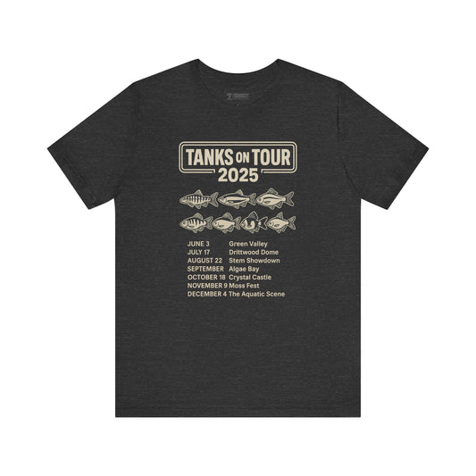 Tanks on Tour Tee, Cozy Shirt, Gift for Pet Owners, Trending Cute Animal Top, Funny Fish Tshirt