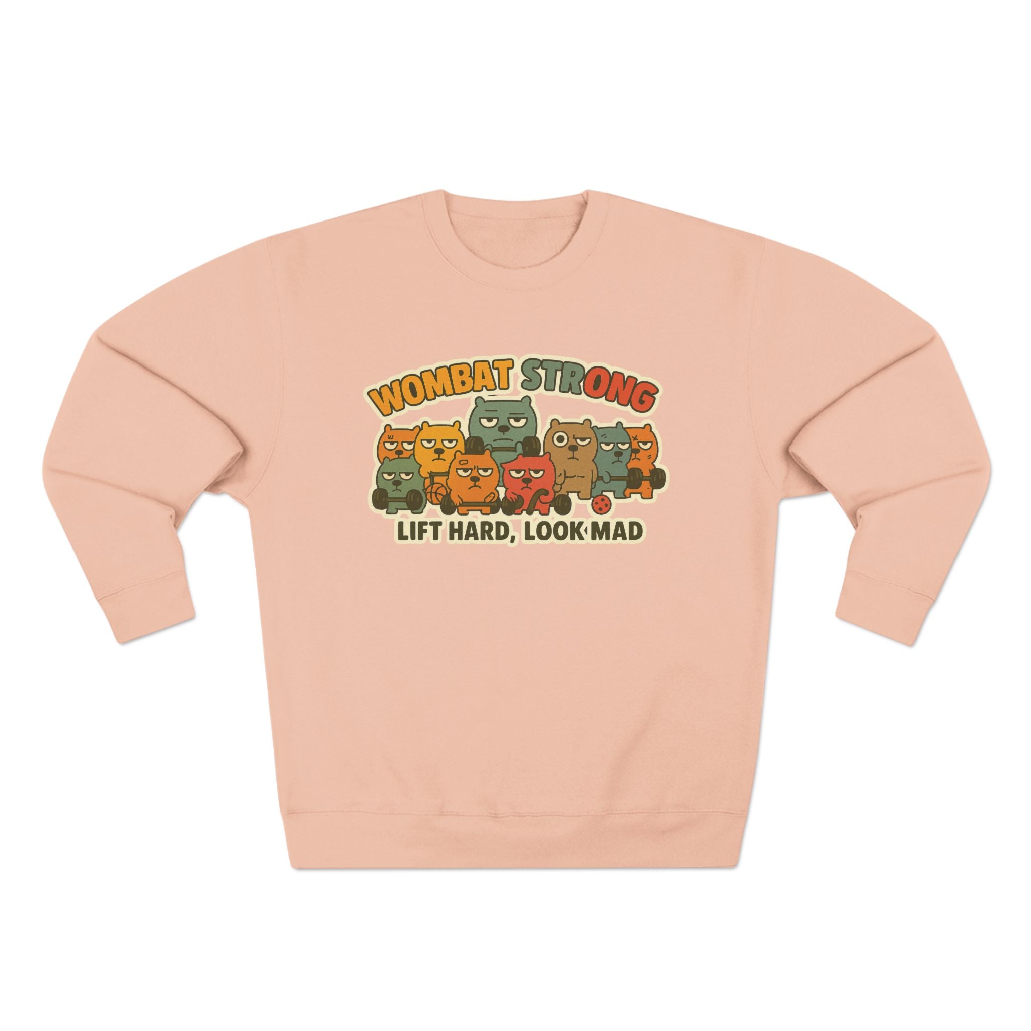 Wombat Strong Unisex Crewneck Sweatshirt - Perfect for Sports Fans, Gifts, and Casual Wear
