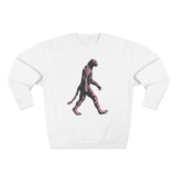 Pink Leopard Crewneck Sweatshirt, Cozy Sweatshirt, Nature Lover Gift, Animal Sweatshirt, Casual Wear, Unisex Fashion