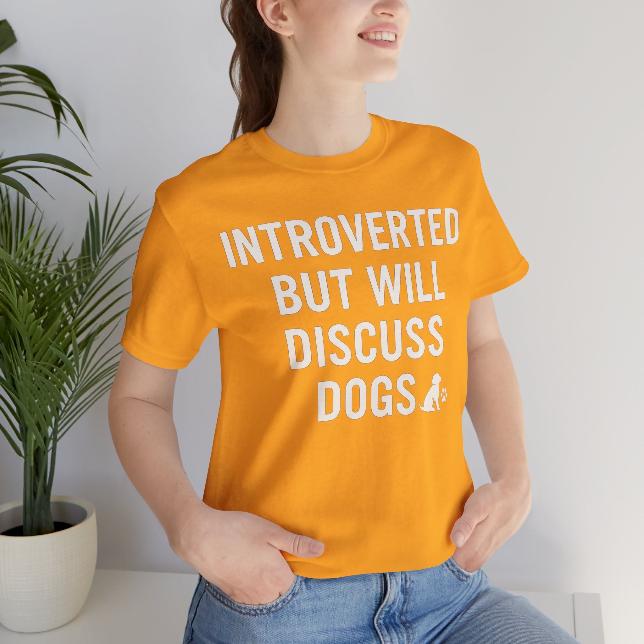 Introverted Dog Lover Tee, Funny Animal Shirt, Pet Lover Gift, Introvert Humor, Birthday Gift for Dog Owners