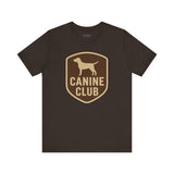 Canine Club Unisex Tee, Dog Lover Shirt, Birthday Gift, Pet Parent Apparel, Casual Wear, Animal Rescue Fundraiser