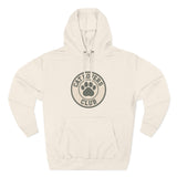 Cat Lovers Club Signature Fleece Hoodie with Back Print - Pet Parent Gift, Cozy Cat Hoodies, Animal Lover Wardrobe, Comfortable Hooded Sweatshirt Musthaves
