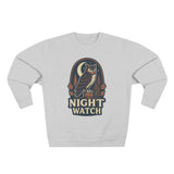 Night Watch Owl Sweatshirt - Unisex Cozy Crewneck, Fall Fashion, Halloween Gift, Nature Lover Apparel, Casual Style