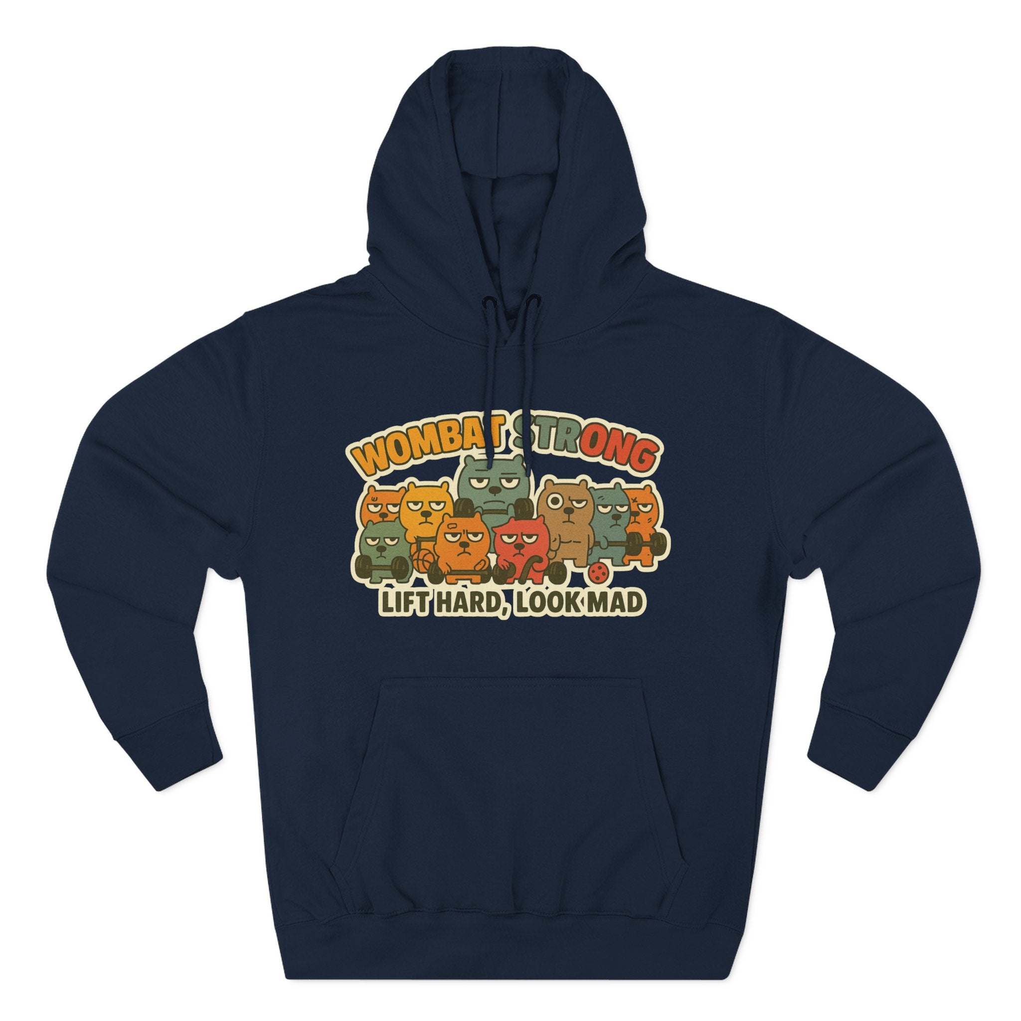 Lift Hard Look Mad Adorable Fleece Hoodie, Cozy Sweatshirt, Relaxed Apparel, Gift for Friends, Casual Wear, Chill Hoodie