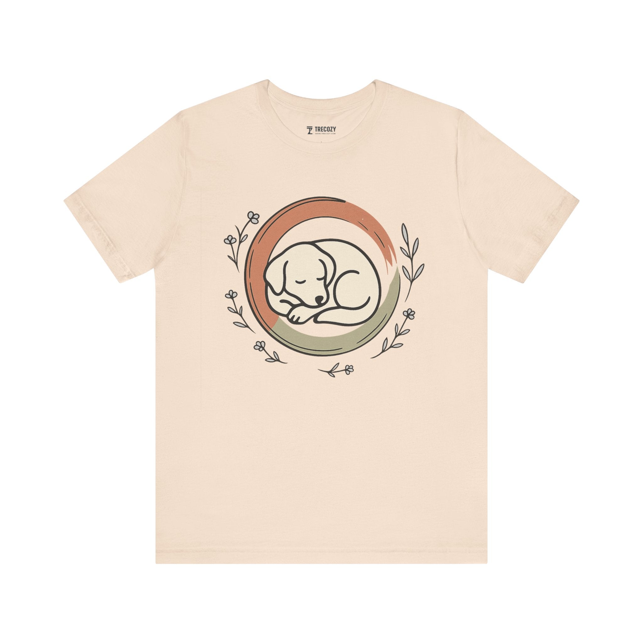 Sleeping Puppy Tee, Cozy TShirt, Gift for Pet Owners, Trending Cute Animal Top, Cute Dog Tshirt