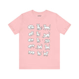 Multiple Cats Playing Tee, Cozy Cat Lover Shirt, Gift for Pet Owners, Cute Animal Top, Cat with Flowers