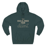 The Cold Blooded Tour Signature Fleece Hoodie - Snake, Iguana & Gecko Lovers Must-Have, Pet Parent Gift, Cozy Sweatshirt, Reptile Lover Wardrobe, Comfortable Hooded Sweatshirt