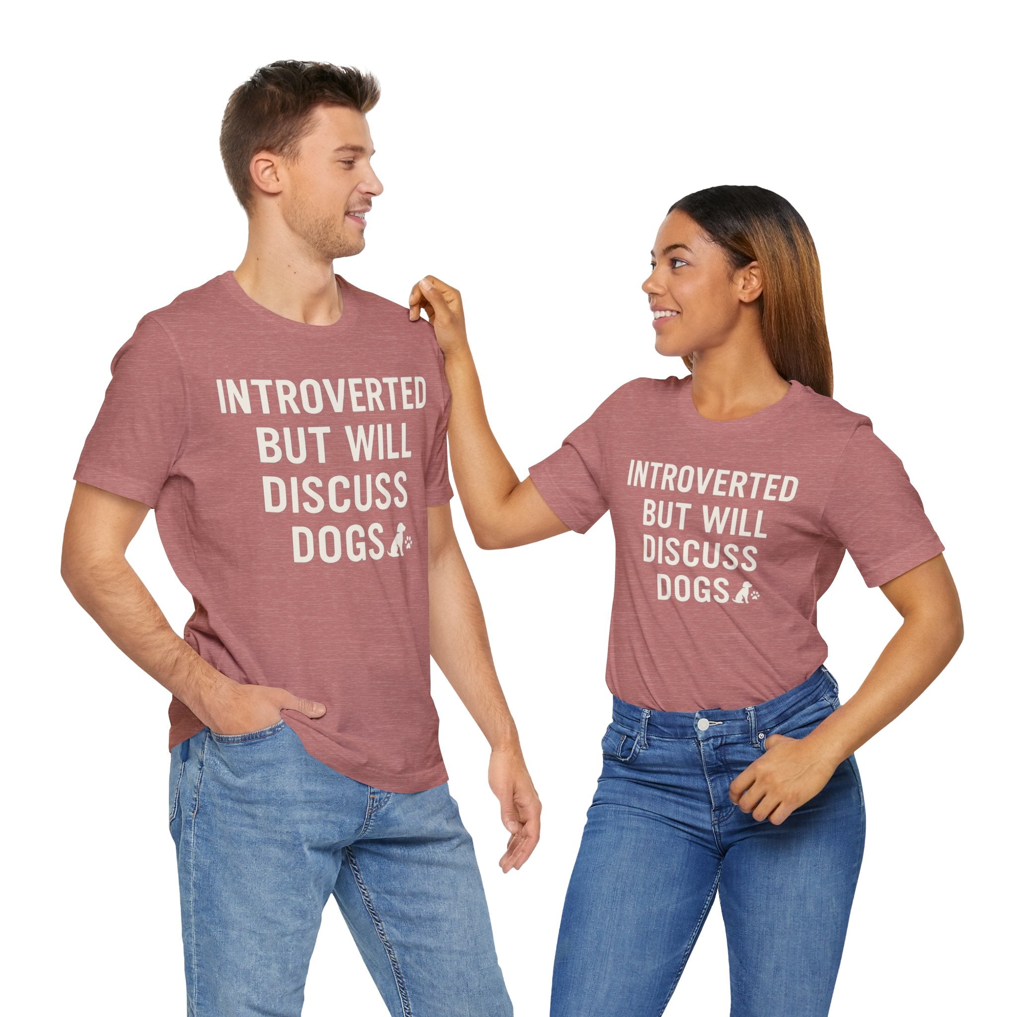 Introverted Dog Lover Tee, Funny Animal Shirt, Pet Lover Gift, Introvert Humor, Birthday Gift for Dog Owners