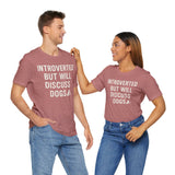 Introverted Dog Lover Tee, Funny Animal Shirt, Pet Lover Gift, Introvert Humor, Birthday Gift for Dog Owners