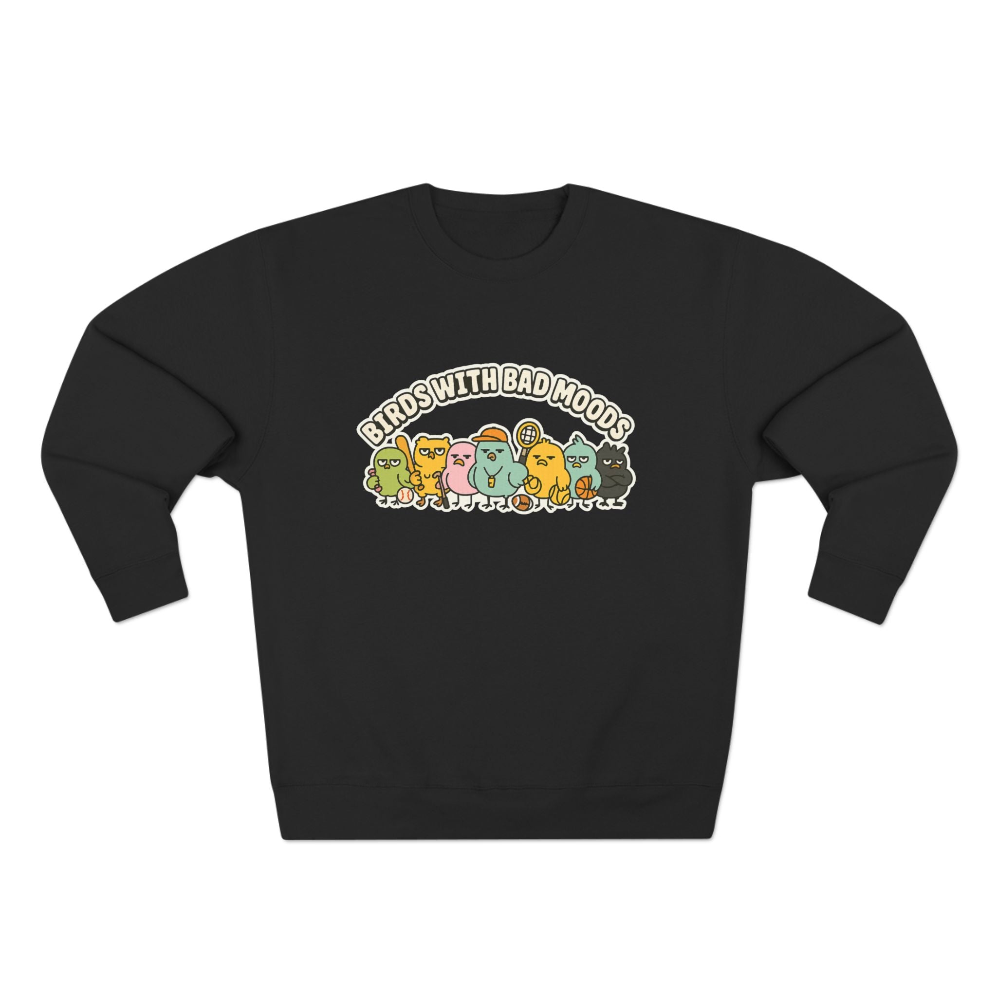 Cute Bird Mood Unisex Sweatshirt, Funny Gift for Animal Lovers, Cozy Crewneck for Everyday Wear, Perfect for Birthdays, Holidays