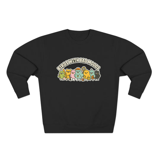 Cute Bird Mood Unisex Sweatshirt, Funny Gift for Animal Lovers, Cozy Crewneck for Everyday Wear, Perfect for Birthdays, Holidays