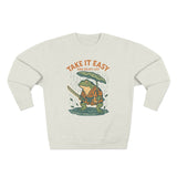 Ukiyo-e Anime Frog Sweatshirt - Unisex Cozy Crewneck, Fall Fashion, Halloween Gift, Nature Lover Apparel, Casual Style