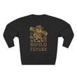 Cozy Unisex Beaver Crewneck Sweatshirt - Build the Future, Inspirational Gift for Dreamers, Casual Layer for Nature Lovers, Comfortable