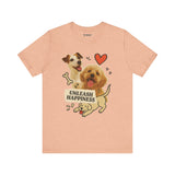 Cute Dog Lover Tee - Unleash Happiness Shirt, Pet Owner Gift, Animal Lover Apparel, Casual Wear, Birthday Gift