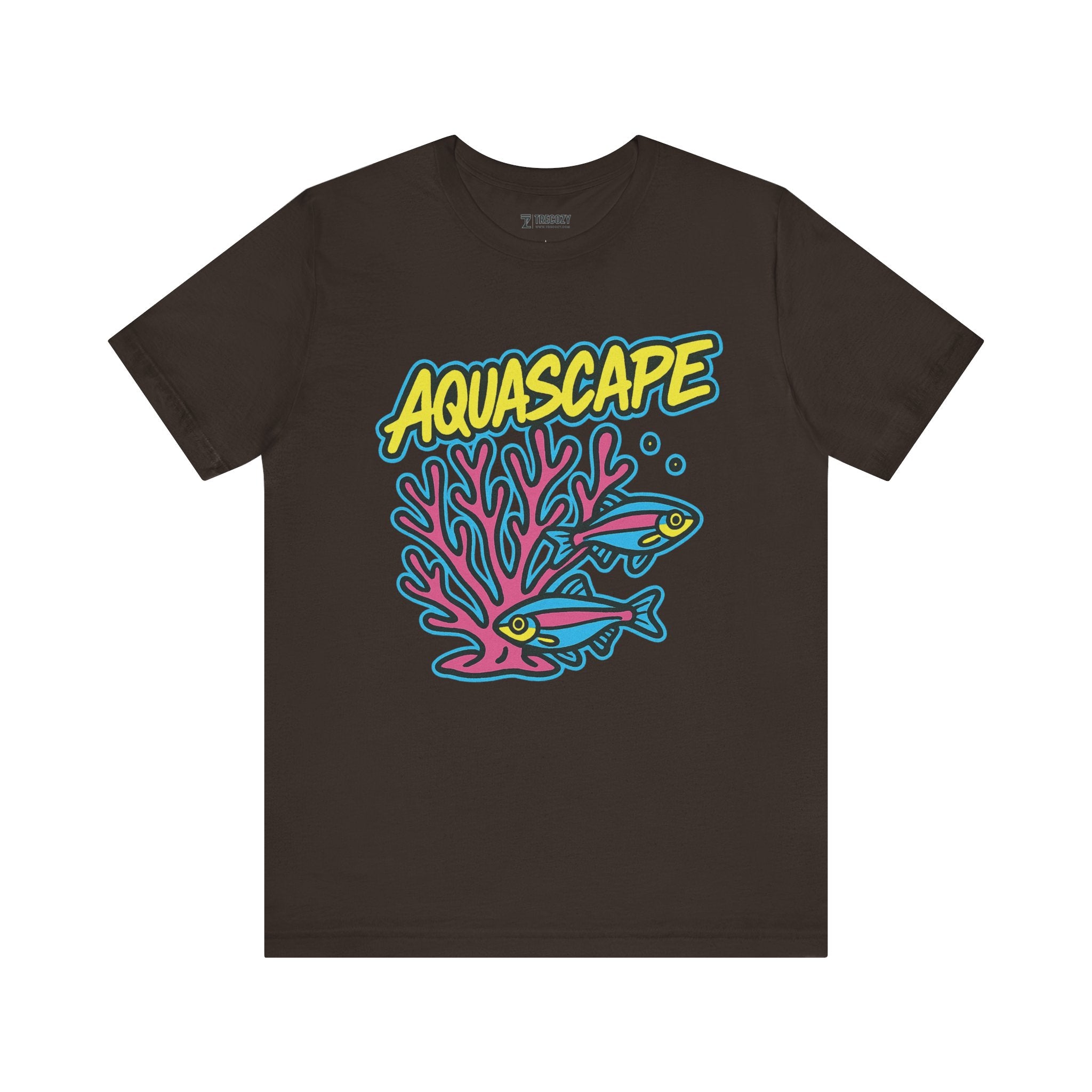 Aquascape Swimming Fish Tee, Cozy TShirt, Gift for Pet Owners, Trending Cute Animal Top, Cute Fish Tshirt