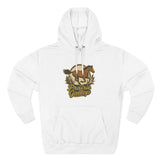 Cozy Horse Fleece Hoodie with Back Print - Cozy Fall Apparel for Outdoor Adventures, Nature Lover Gift, Warm Fall Layer, Perfect for Seasonal Celebrations