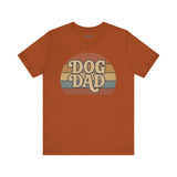 Dog Dad Retro Tee | Unisex Short Sleeve T-Shirt, Gift for Dog Lovers, Pet Dad Shirt, Casual Wear, Birthday Gift