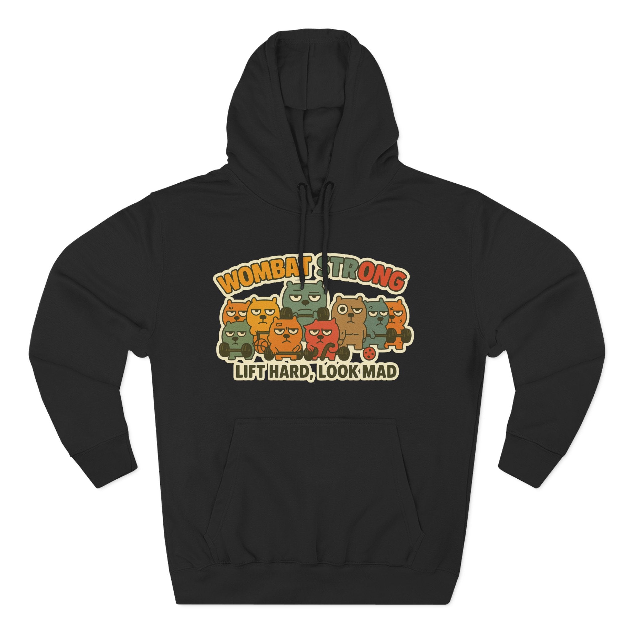 Lift Hard Look Mad Adorable Fleece Hoodie, Cozy Sweatshirt, Relaxed Apparel, Gift for Friends, Casual Wear, Chill Hoodie