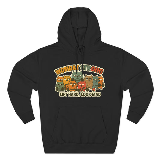 Lift Hard Look Mad Adorable Fleece Hoodie, Cozy Sweatshirt, Relaxed Apparel, Gift for Friends, Casual Wear, Chill Hoodie