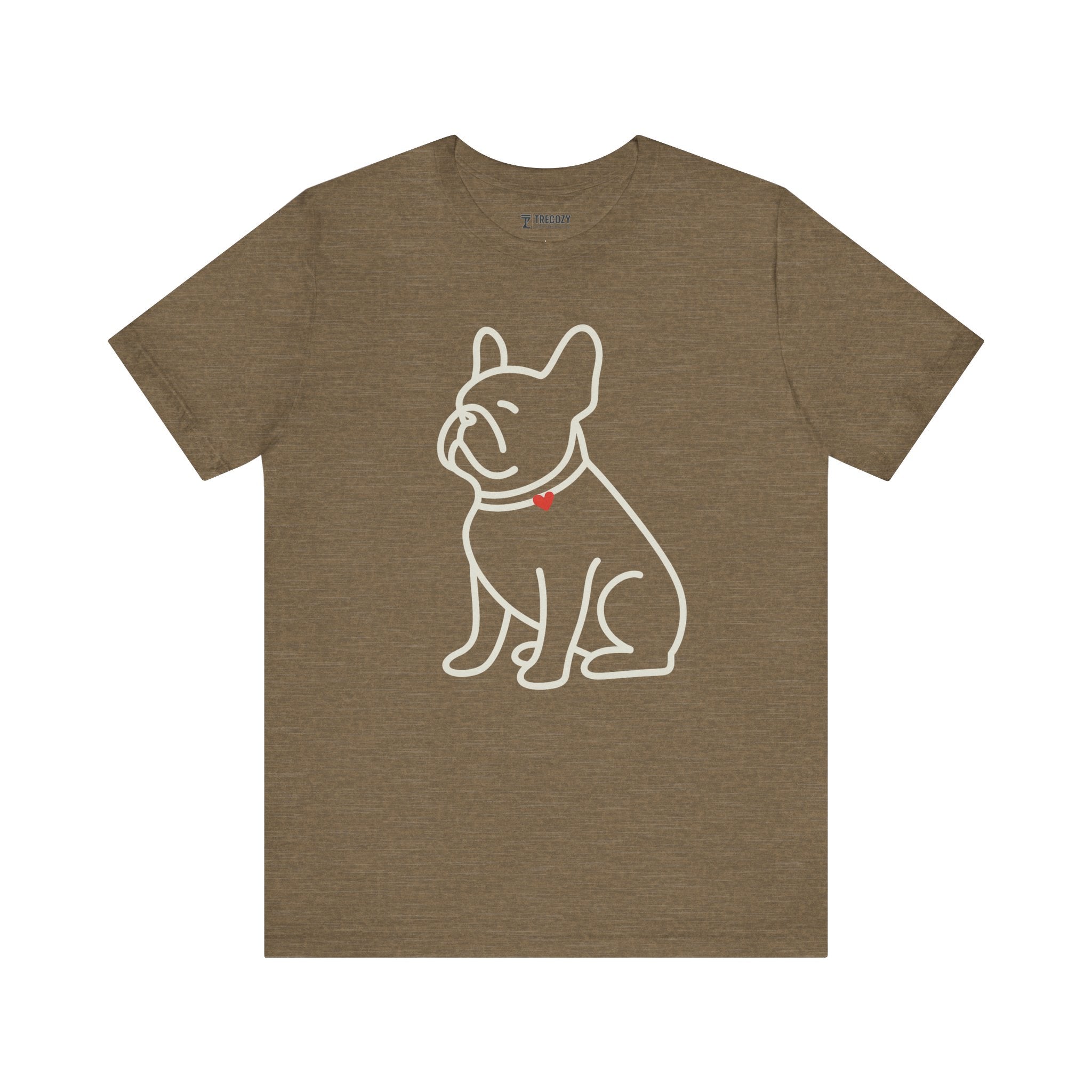 French Bulldog Dog Tee, Cozy TShirt, Gift for Pet Owners, Trending Cute Animal Top, Cute Dog Tshirt