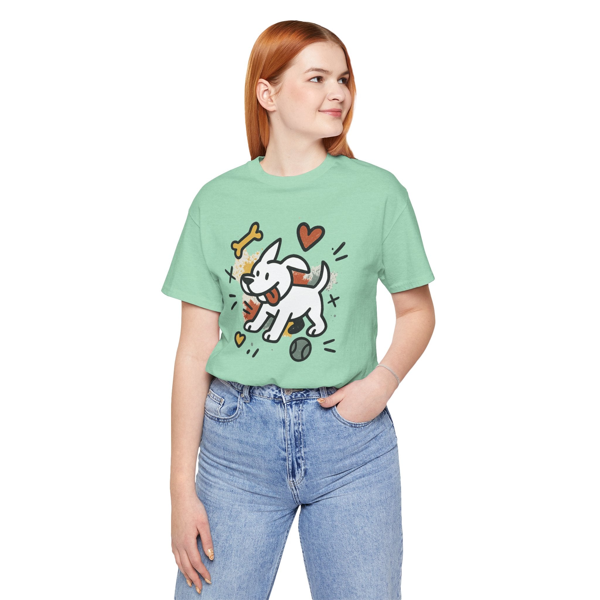 Dog Tee - Playful Unisex Jersey Short Sleeve Tee, dog lover tshirt