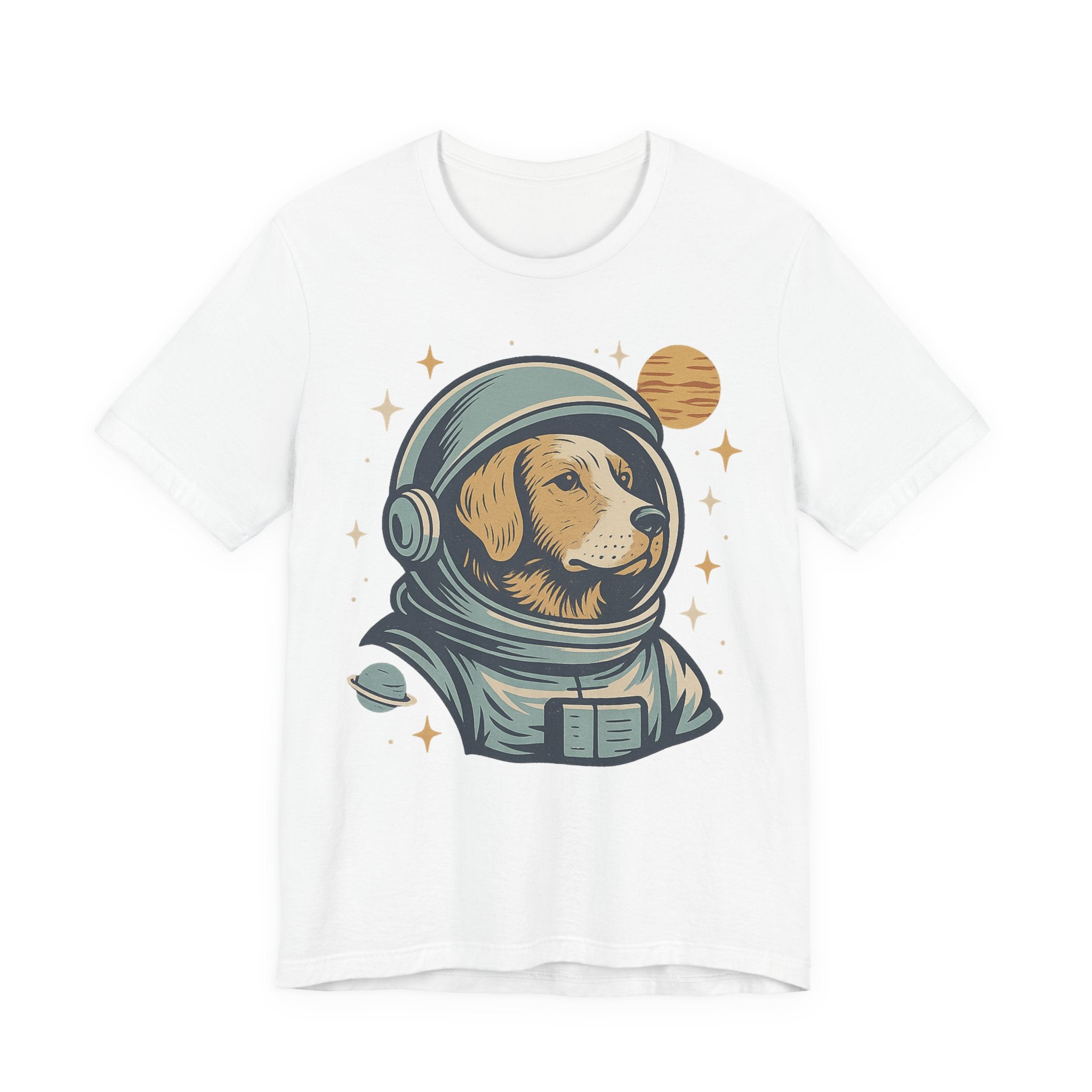 Astronaut Dog Unisex Tee | Cute Pet Lover Shirt, Dog Lover Gift, Space Themed Tee, Fun Casual Wear, Everyday Style
