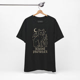 Night Prowler Cat Tee, Cozy TShirt, Gift for Pet Owners, Trending Cute Animal Top, Cute Reptile Tshirt