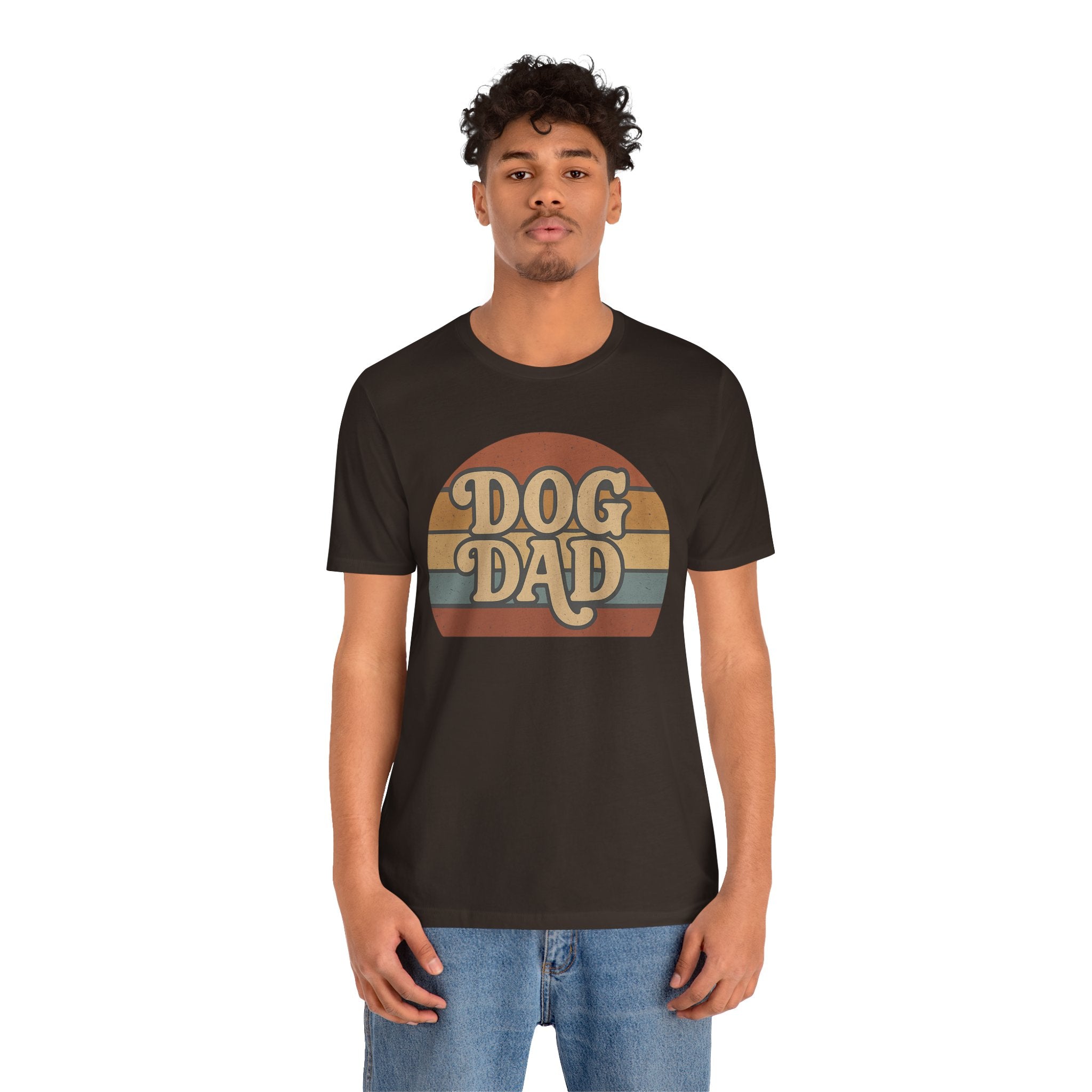 Dog Dad Retro Tee | Unisex Short Sleeve T-Shirt, Gift for Dog Lovers, Pet Dad Shirt, Casual Wear, Birthday Gift