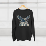 Fly Free Eagle Sweatshirt - Unisex Cozy  Crewneck, Fall Fashion, Halloween Gift, Nature Lover Apparel, Casual Style