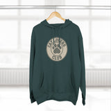 Cat Lovers Club Signature Fleece Hoodie with Back Print - Pet Parent Gift, Cozy Cat Hoodies, Animal Lover Wardrobe, Comfortable Hooded Sweatshirt Musthaves
