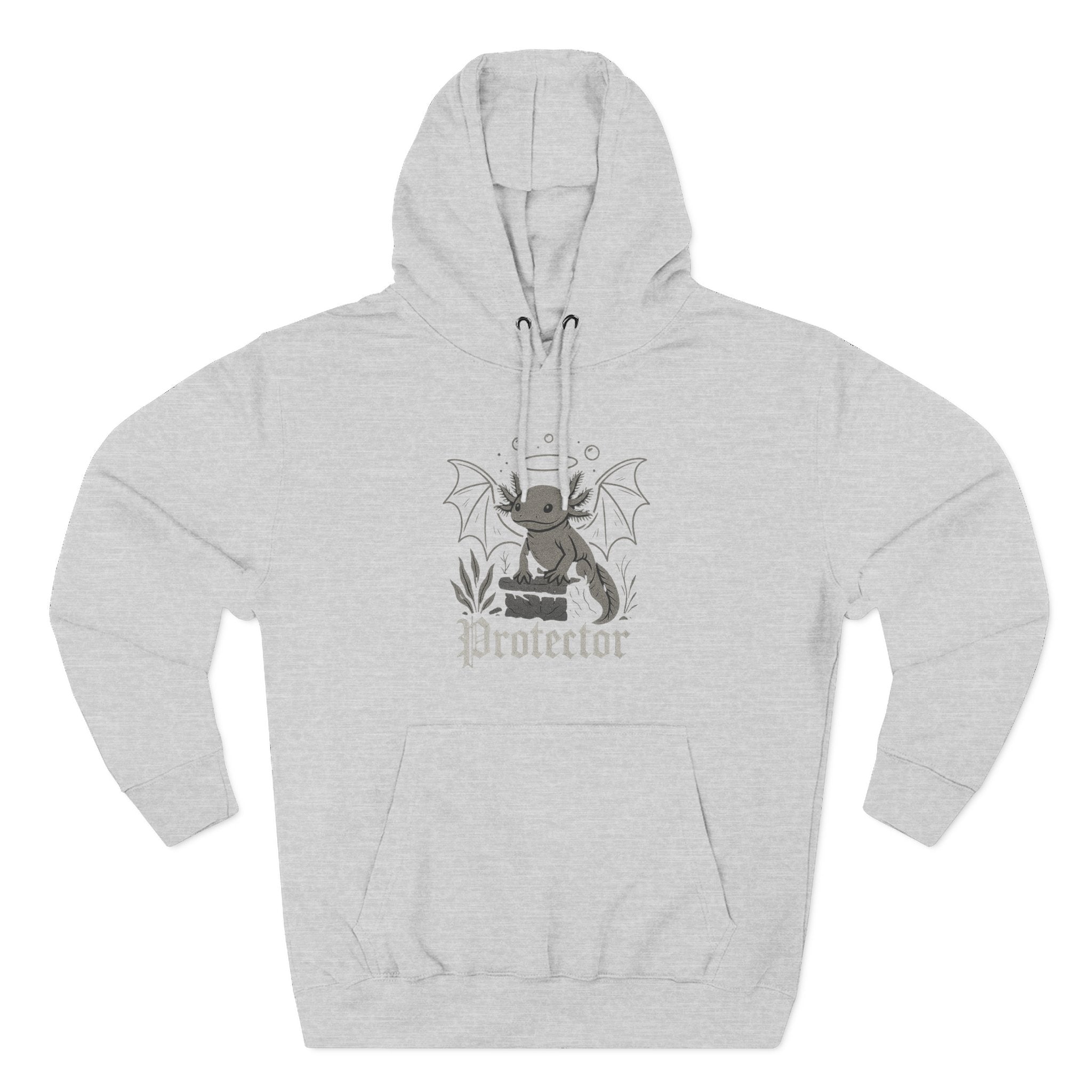 Axolotl Fleece Hoodie - Unleash Happiness, Pet Parent Gift, Cozy Dog Sweatshirt, Animal Lover Wardrobe, Comfortable Hooded Sweatshirt