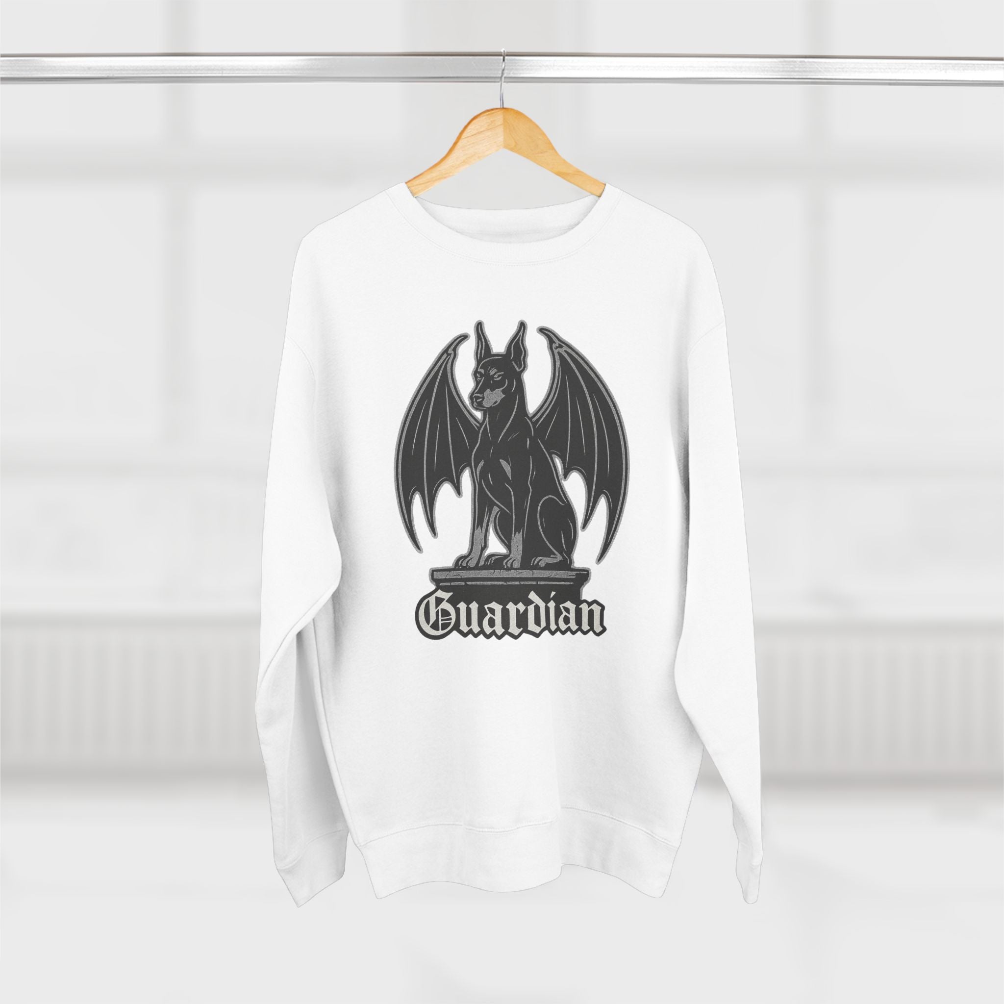 Dobermann Guardian Sweatshirt - Unisex Cozy Crewneck, Fall Fashion, Halloween Gift, Nature Lover Apparel, Casual Style