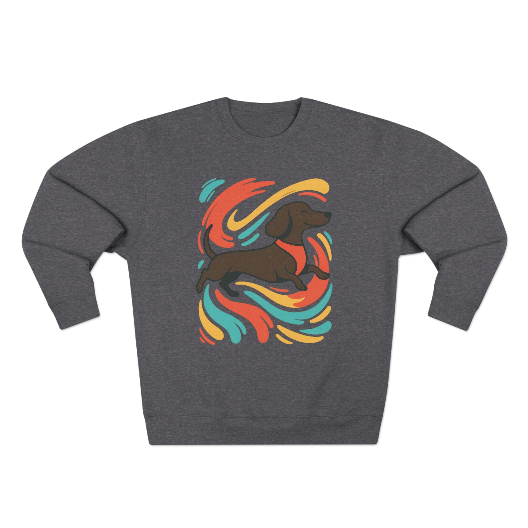 Dachshund Art Crewneck Sweatshirt | Dog Lover Gift, Cozy Sweater, Pet Lover Apparel, Cute Animal Sweatshirt, Birthday Gift