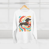 Dachshund Art Crewneck Sweatshirt | Dog Lover Gift, Cozy Sweater, Pet Lover Apparel, Cute Animal Sweatshirt, Birthday Gift