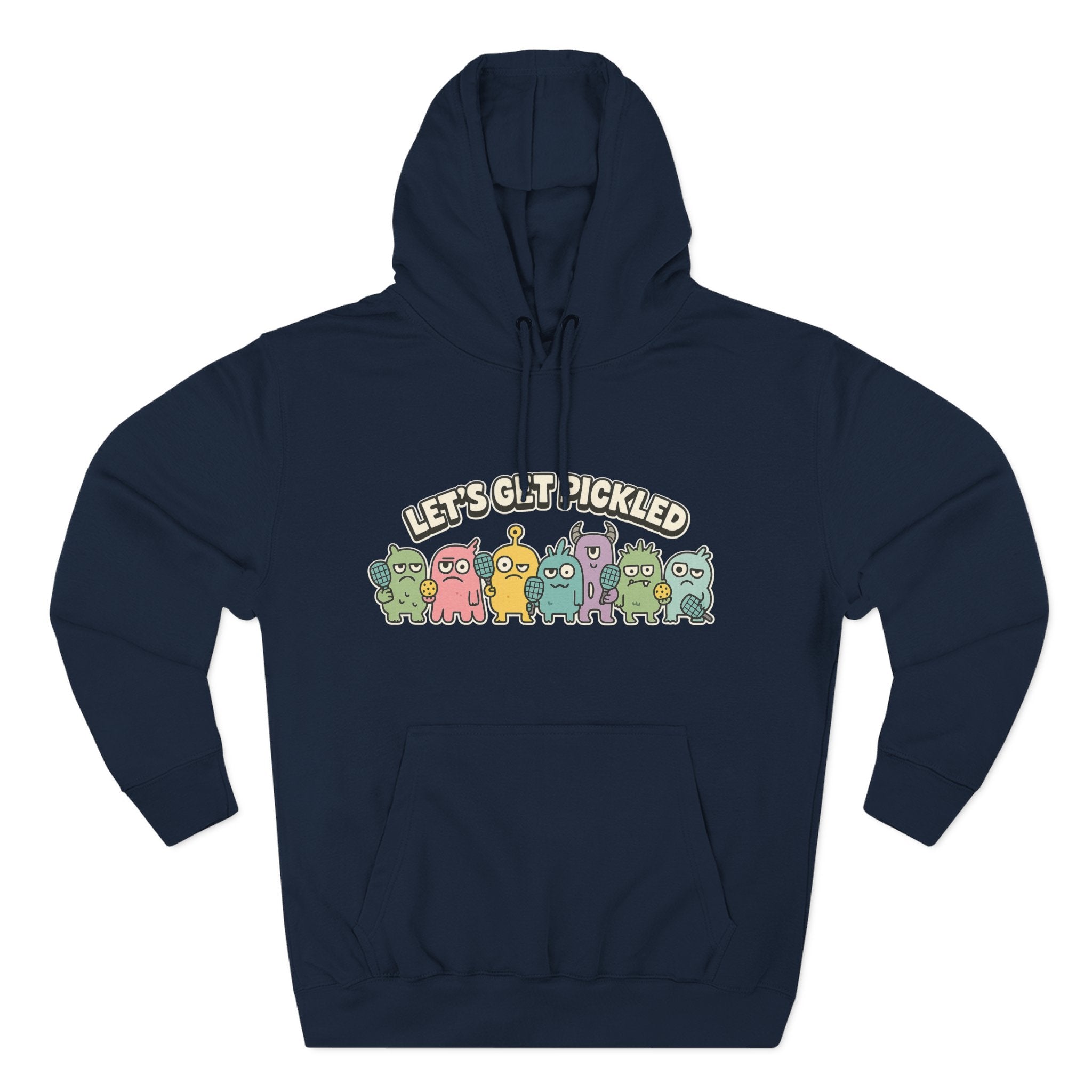 Let's get pickled Adorable Fleece Hoodie, Cozy Sweatshirt, Relaxed Apparel, Gift for Friends, Casual Wear, Summer Vibes, Chill Hoodie