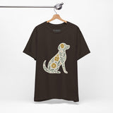 Floral Dog Lover Tee, Pet Shirt, Unisex Animal Tee, Gift for Dog Owners, Eco-Friendly Apparel