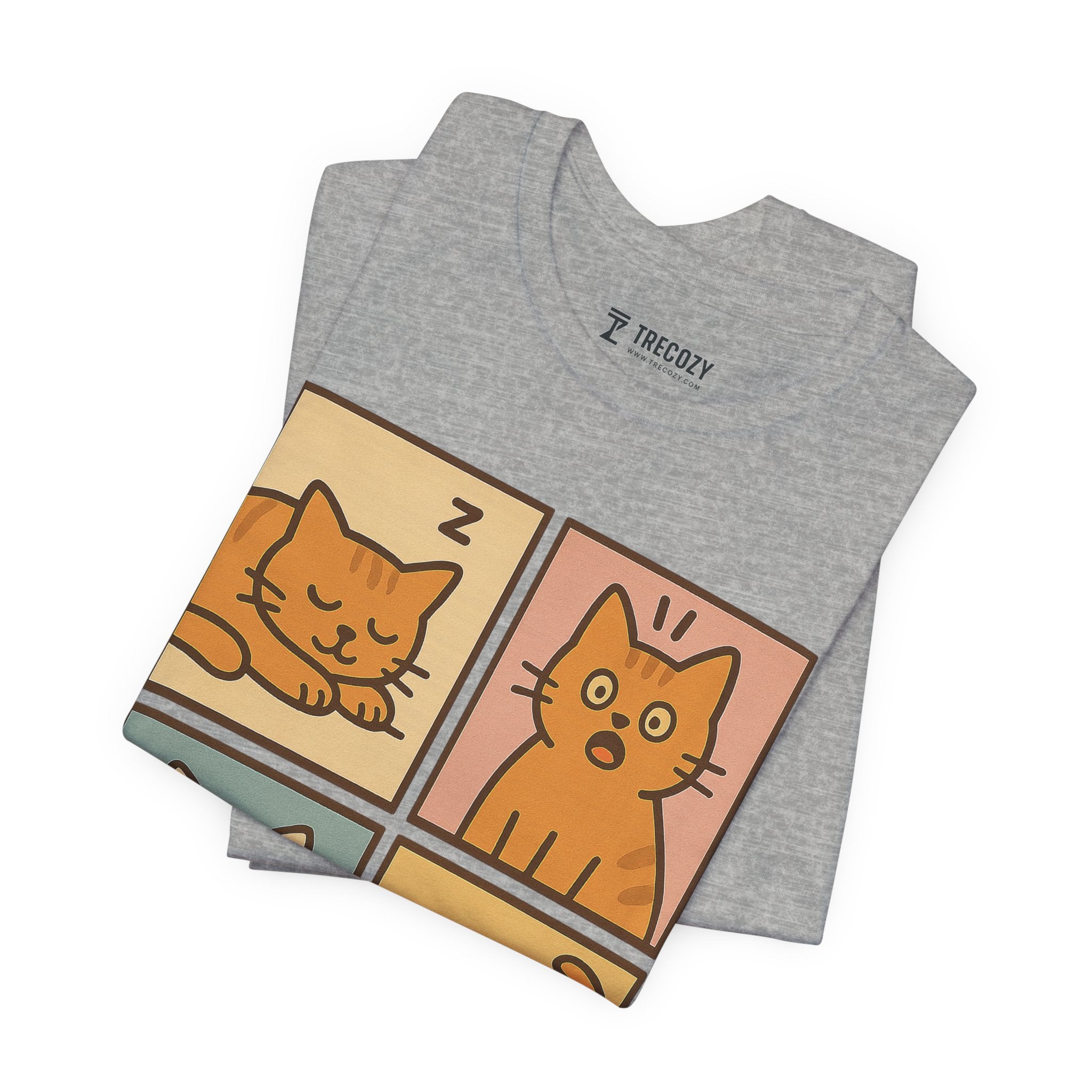 Playful Tee, Cozy Cat Lover Shirt, Gift for Pet Owners, Trending Cute Animal Top, Cute Cat Tee